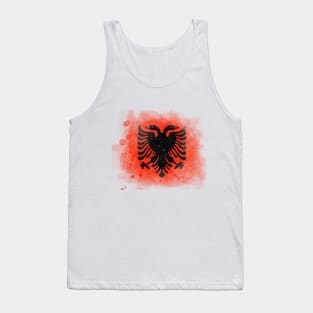 Albania watercolor flag Tank Top